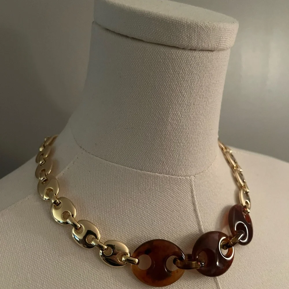 NWT Maeve Chunky Pop Tab Chain Necklace